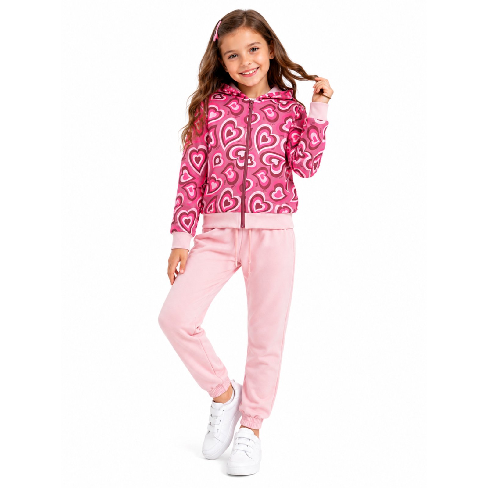 Infantil - Conjunto Menina Inverno Iaia Corações