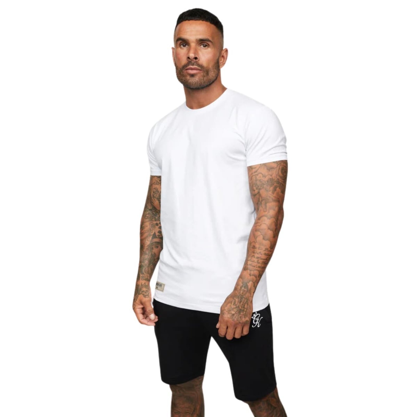 Camiseta Masculina Slim em Algodão Branca