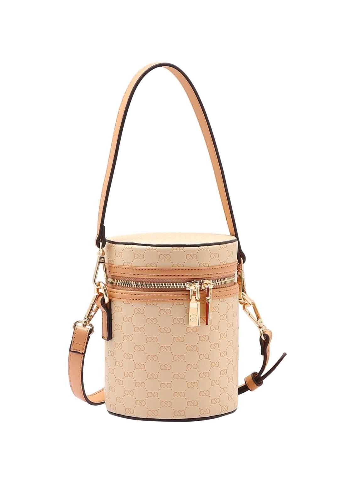 Bolsa Feminina Chenson Original Luxury Monograma Ombro Bege 3485051