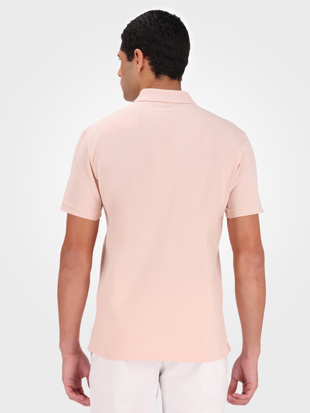Polo Masculina Básica Sem Friso Calvin Klein - Rosa Claro CKS Premium Label