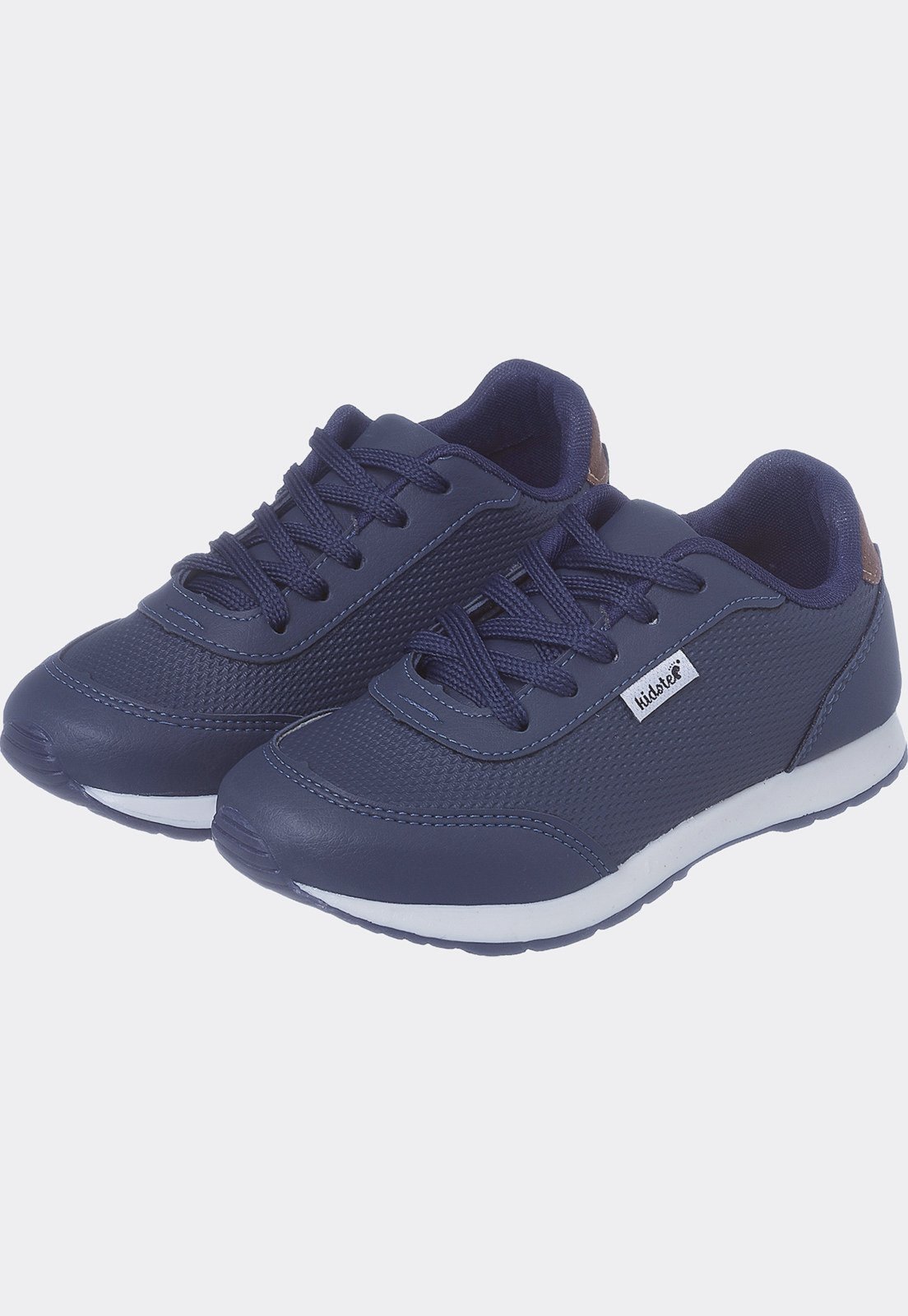 Vista 3 Infantil - Kit 3 Pares de Tenis Calce Facil Bordado e Jogging Marinho Kidstep preto Kidstep preto