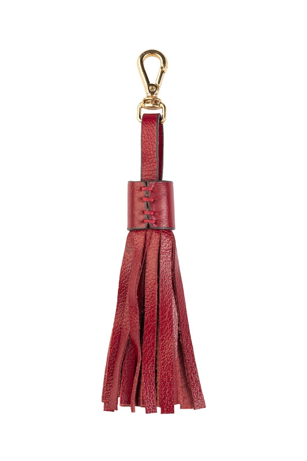 Vista 3 Chaveiro Andrea Vinci Tassel Franja Em Couro - Vermelha verde militar Andrea Vinci verde militar