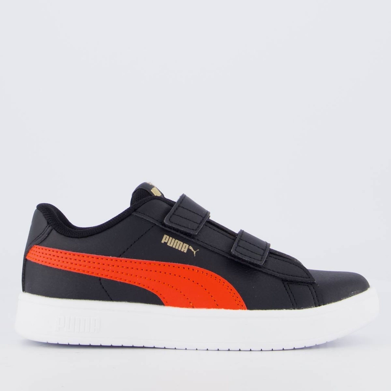 Vista 2 Tênis Puma Rickie Classic Juvenil e Vermelho preto Puma preto