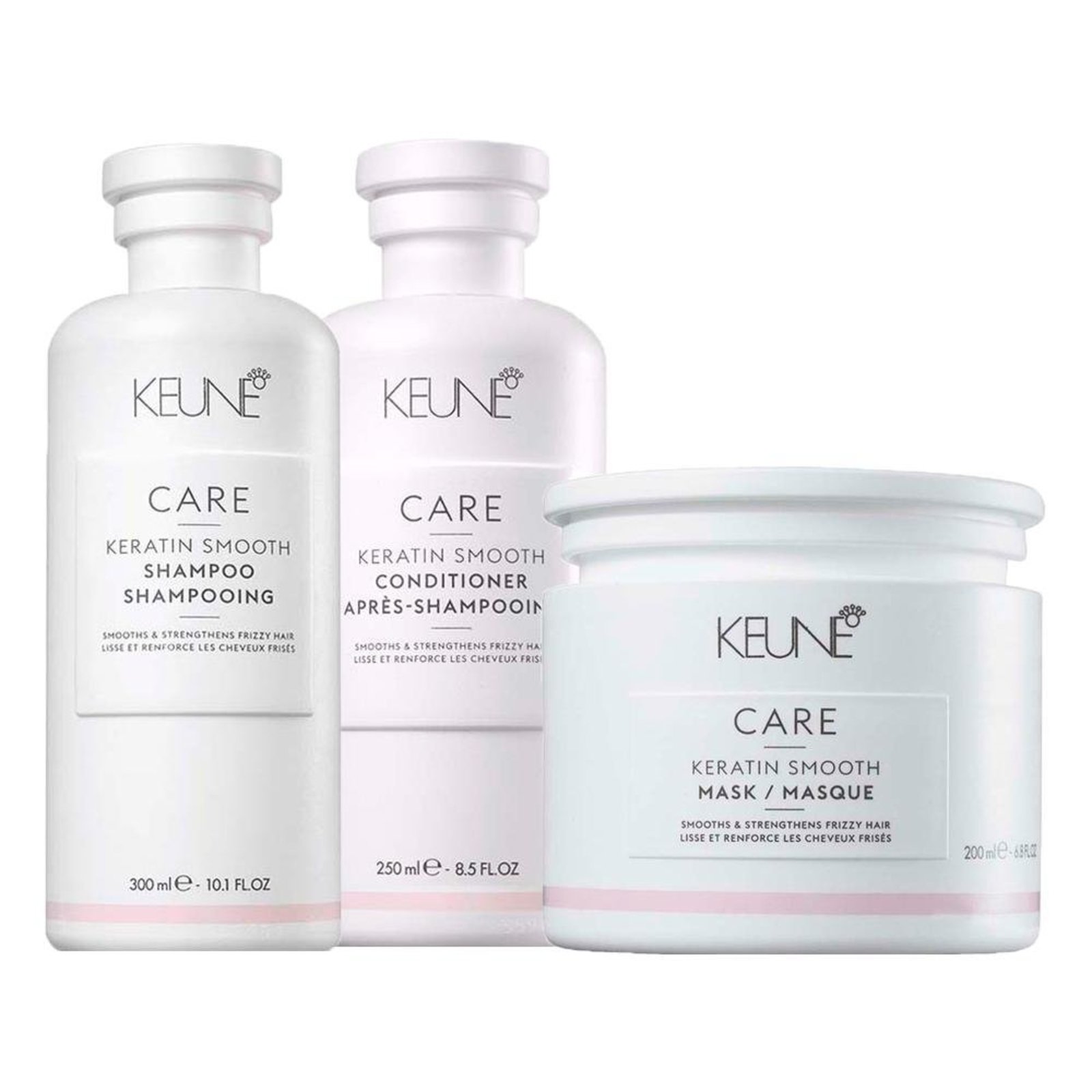 Kit Keune Keratin Smooth - Shampoo e Condicionador e Máscara 200ml