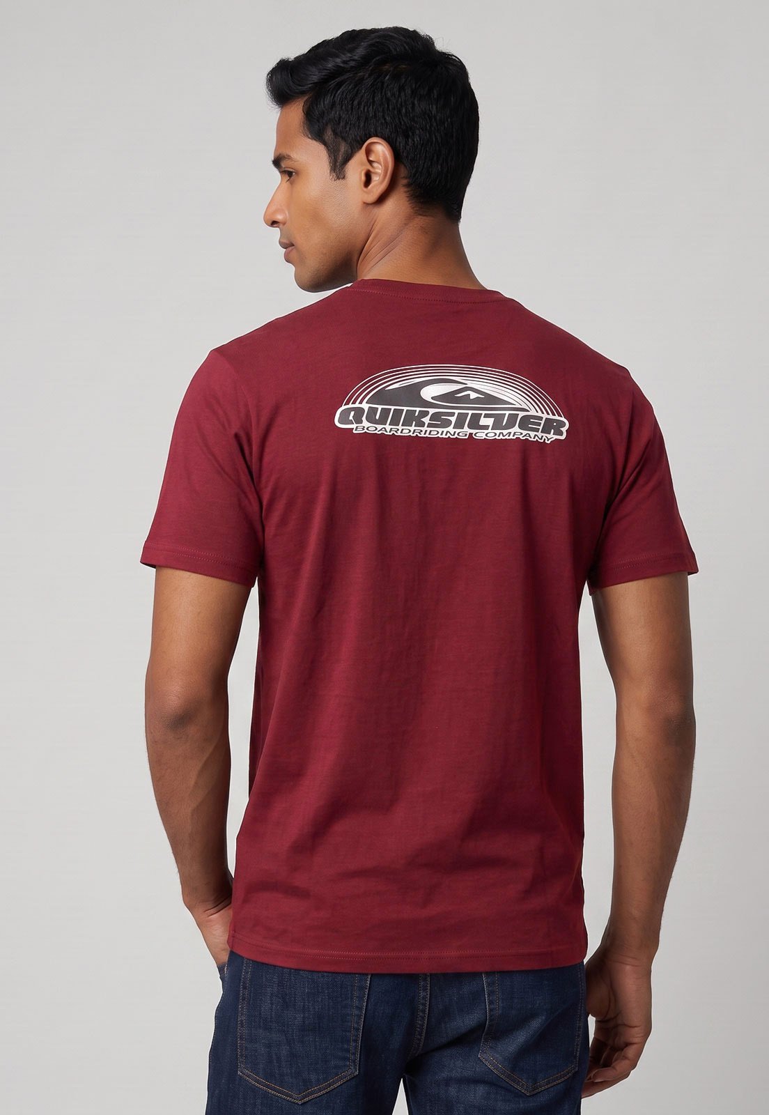 Camiseta Masculina Quiksilver Fade Spectrum Vinho