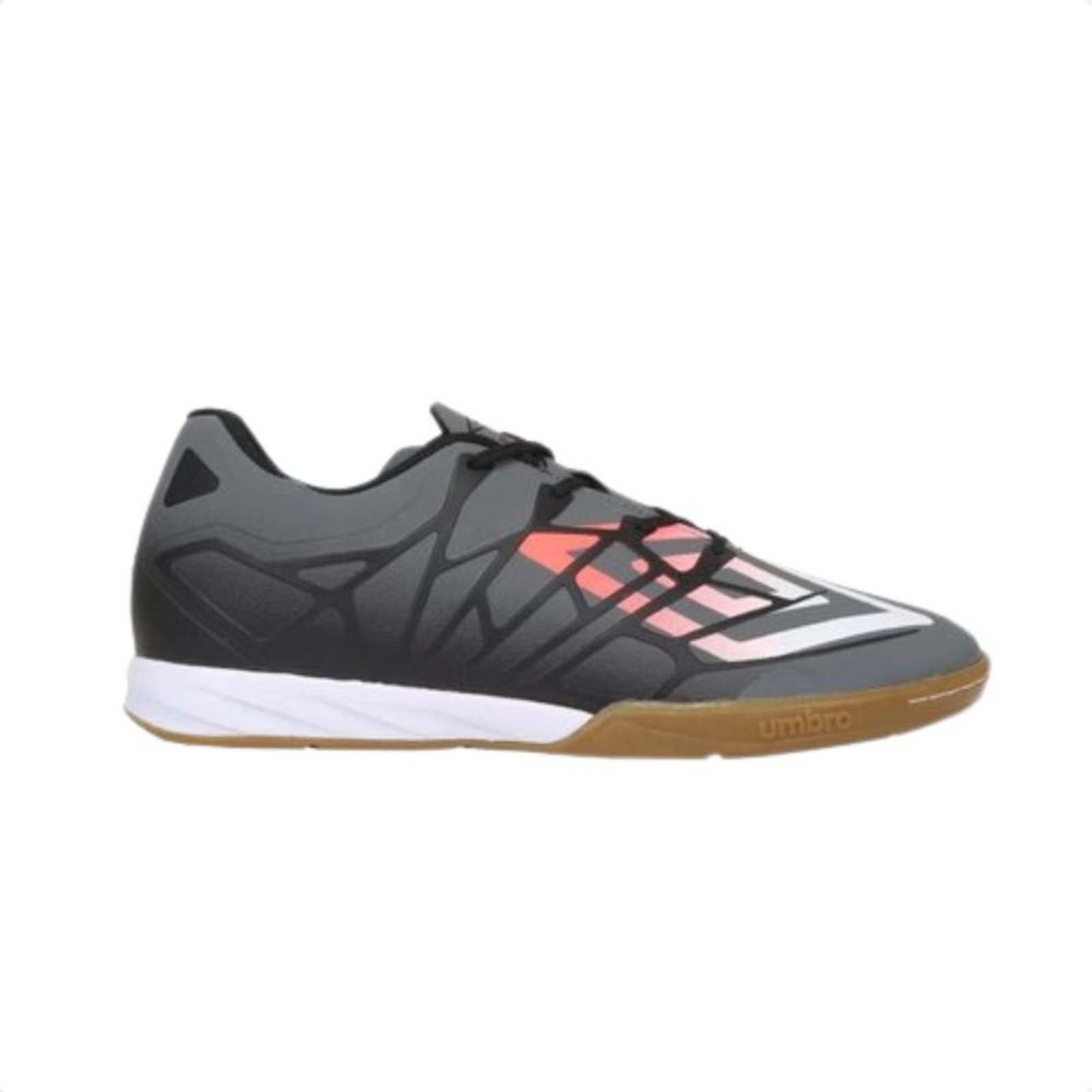 Vista 2 Chuteira Masculina Indoor Umbro Alchemist Club Preta preto Umbro preto
