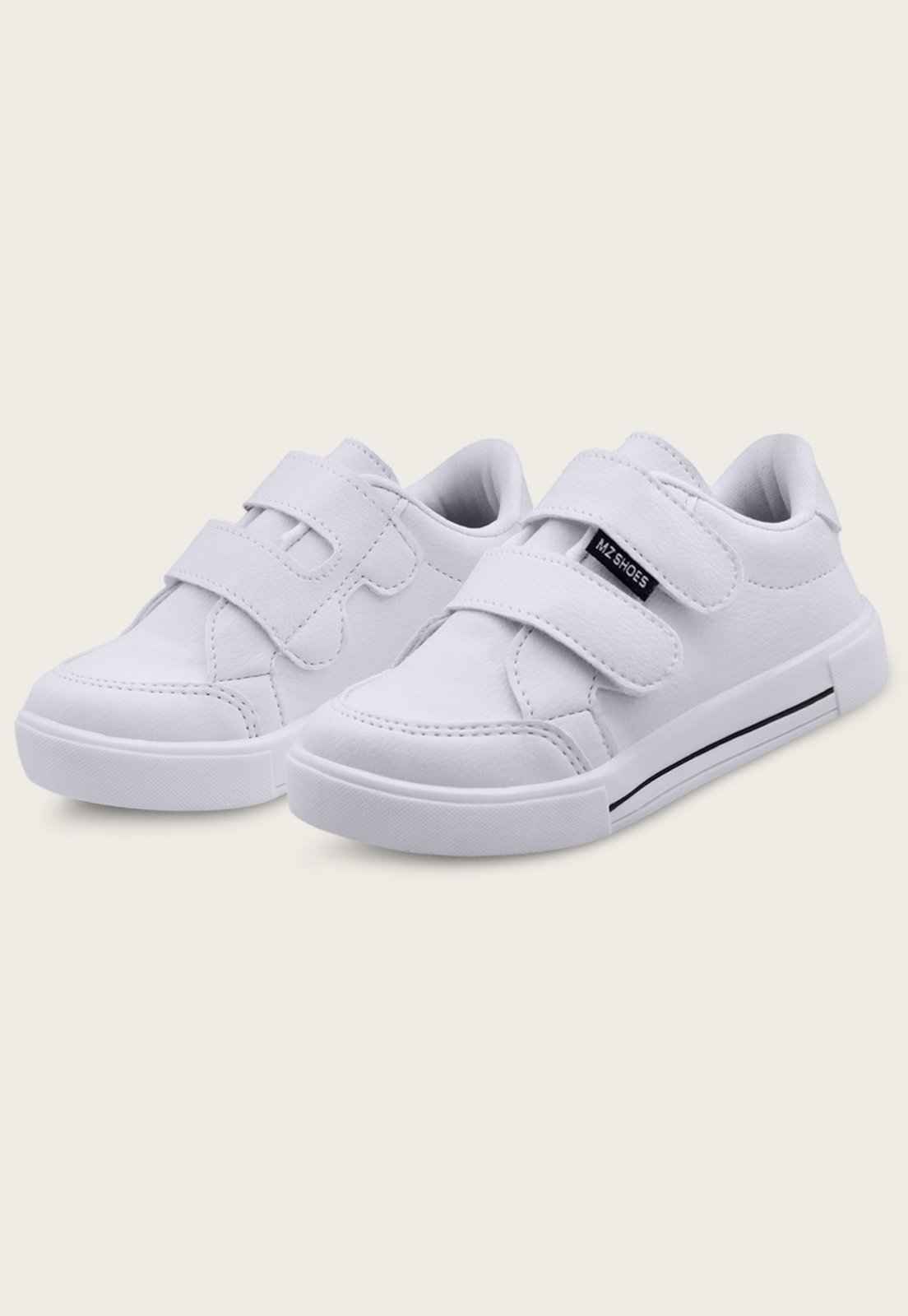Infantil – Tênis Menino Escolar Casual Masculino Leve Mzkid Branco