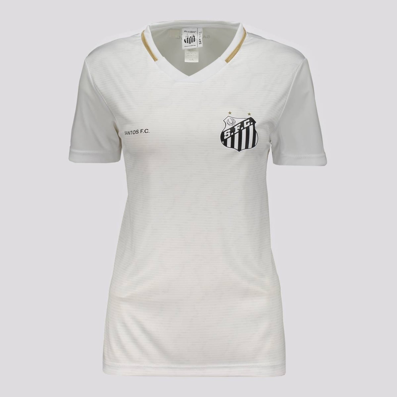 Camisa Santos Deslocar Feminina Branca