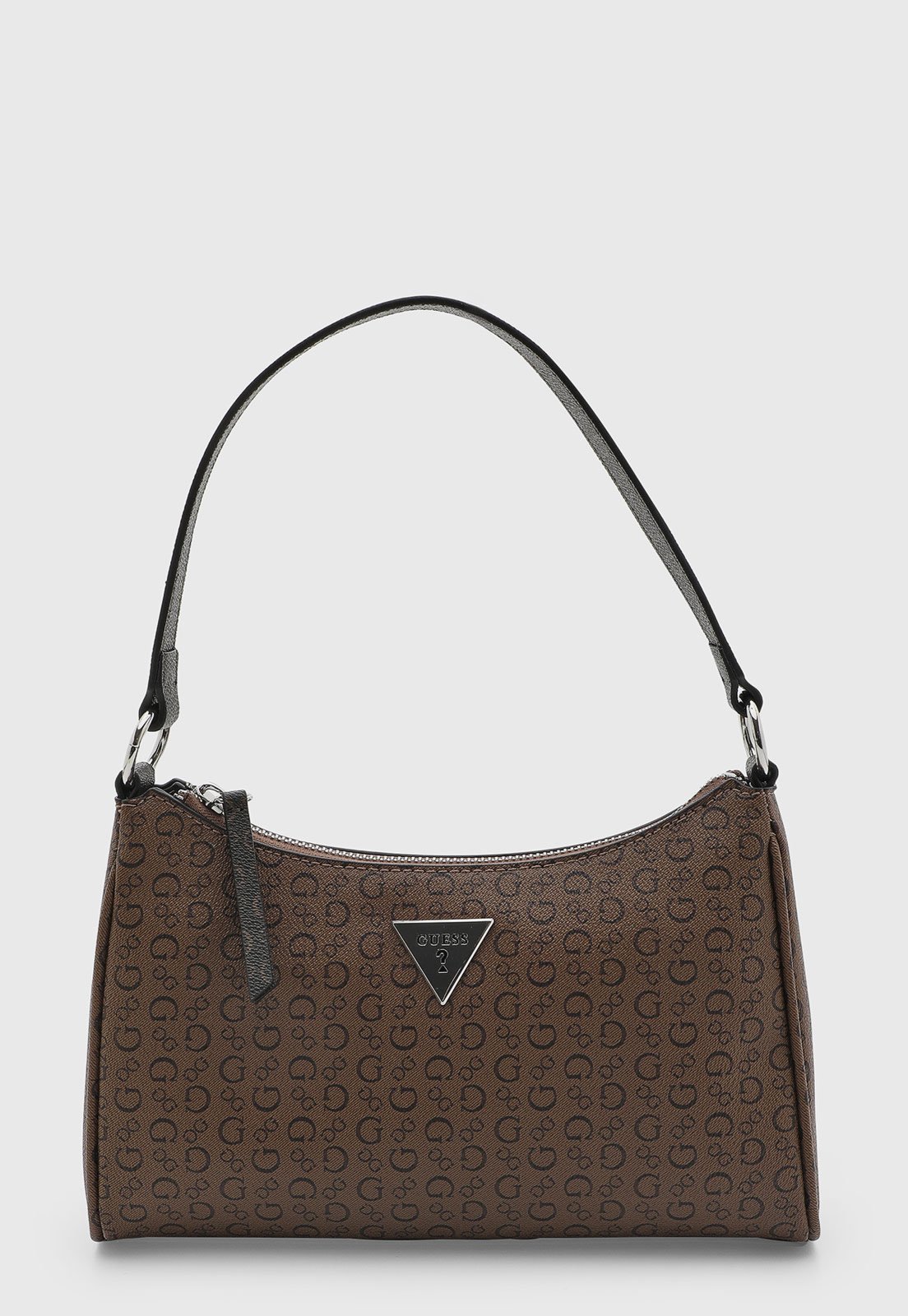 Bolsa Feminina Guess Média Logo Marrom