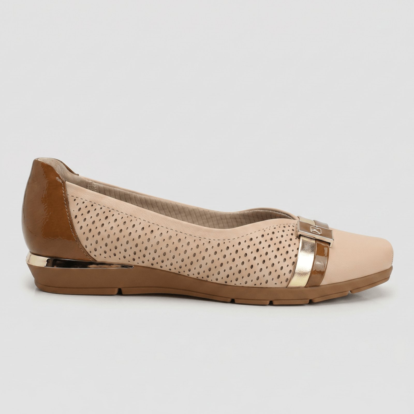PICCADILLY MAXI - Sapatilha Fernanda Rose com Ocre