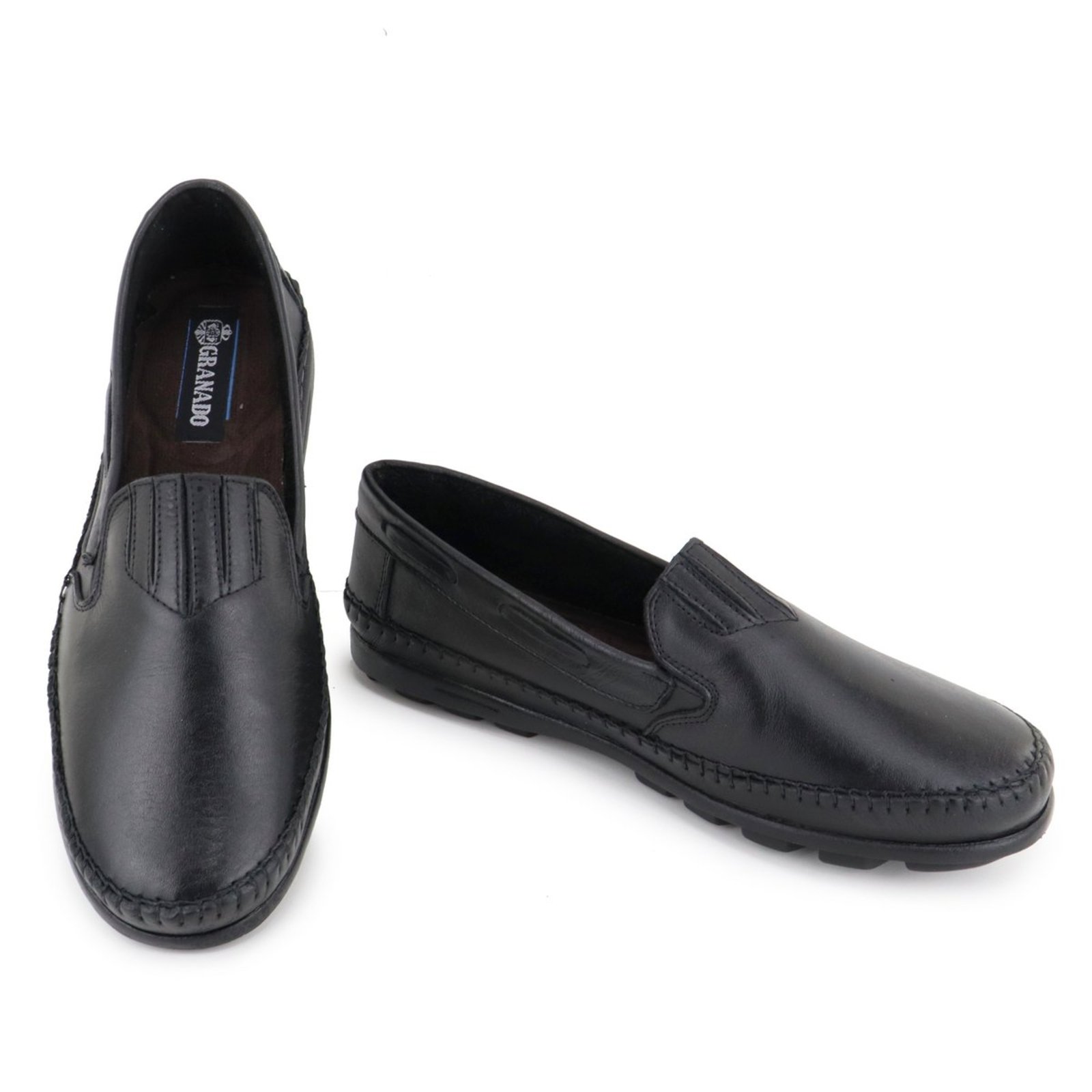Sapatilha Masculina FootWorks Em Couro Legitimo 510 Preto
