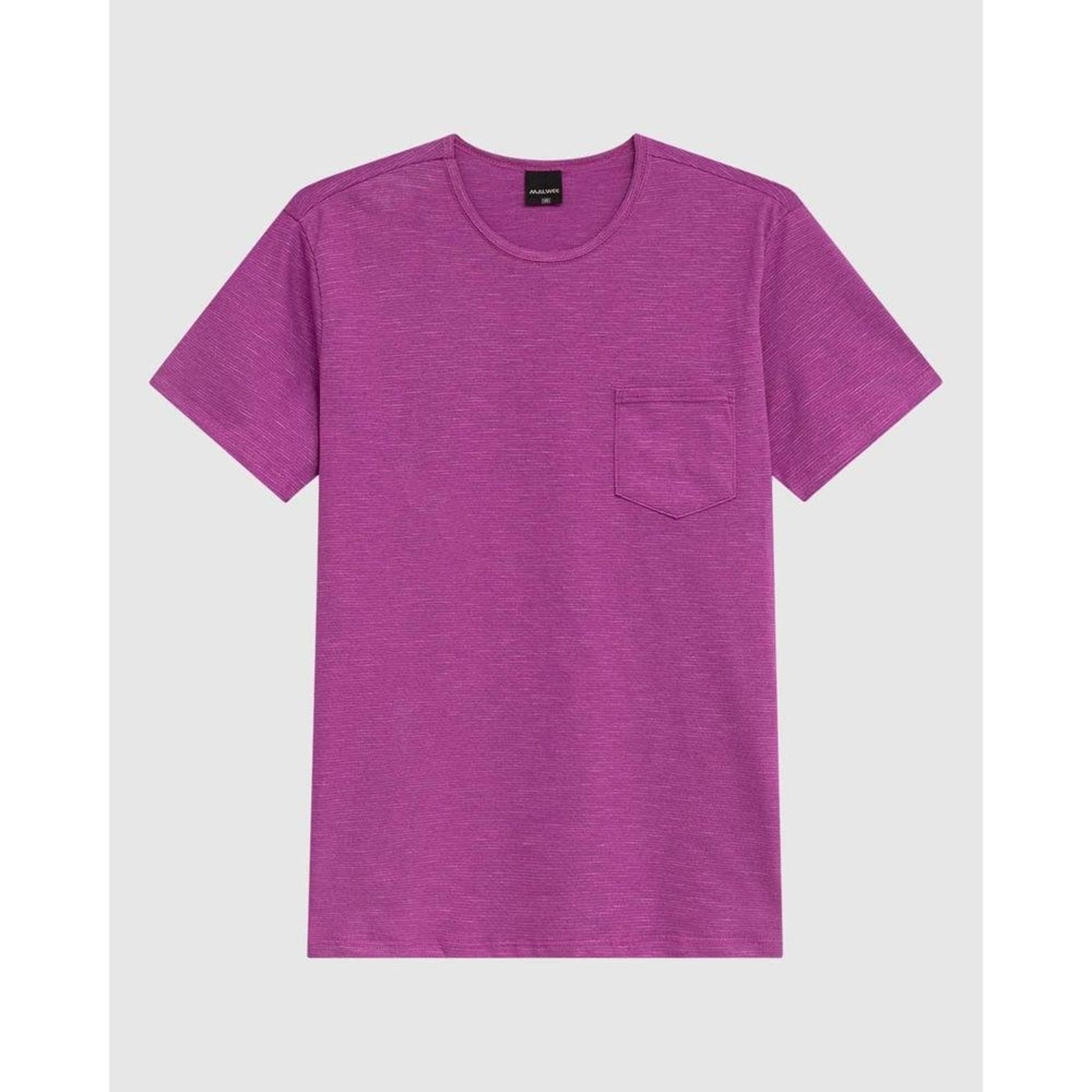 Vista 2 Camiseta Masculina Slim Bolso Frontal Em Malha Fio A Fio Malwee verde Malwee verde