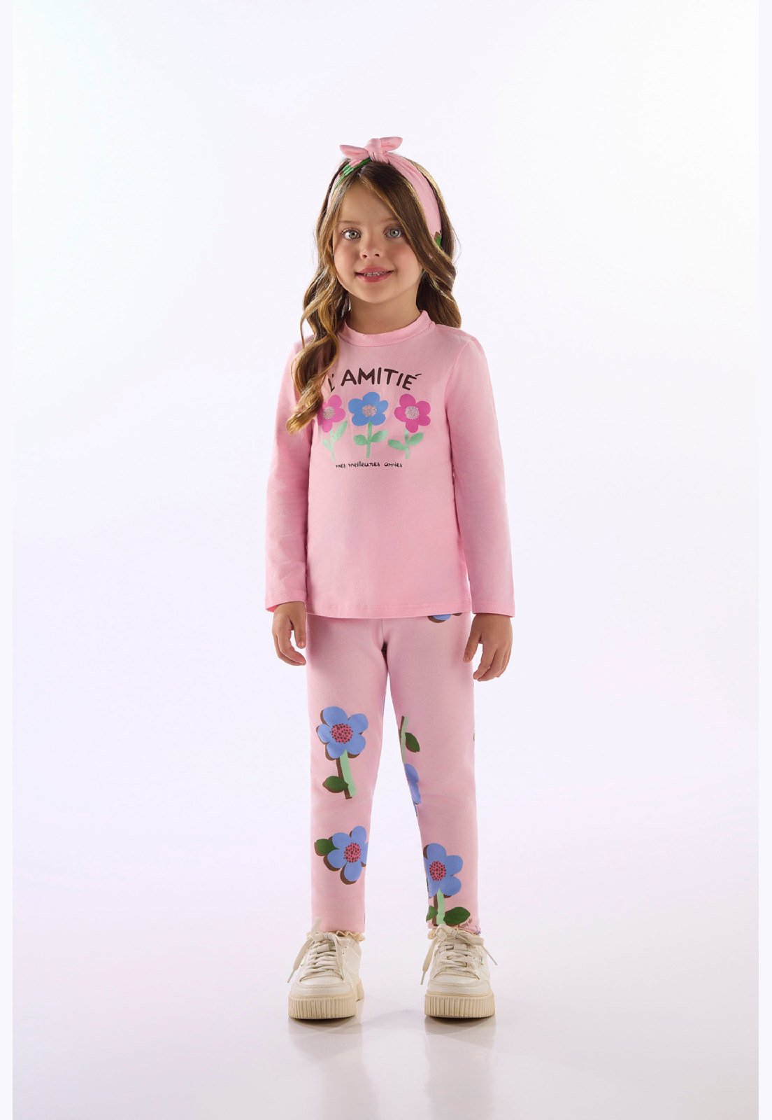 Infantil - Blusa Cotton Estampa Floral Up Baby Branco