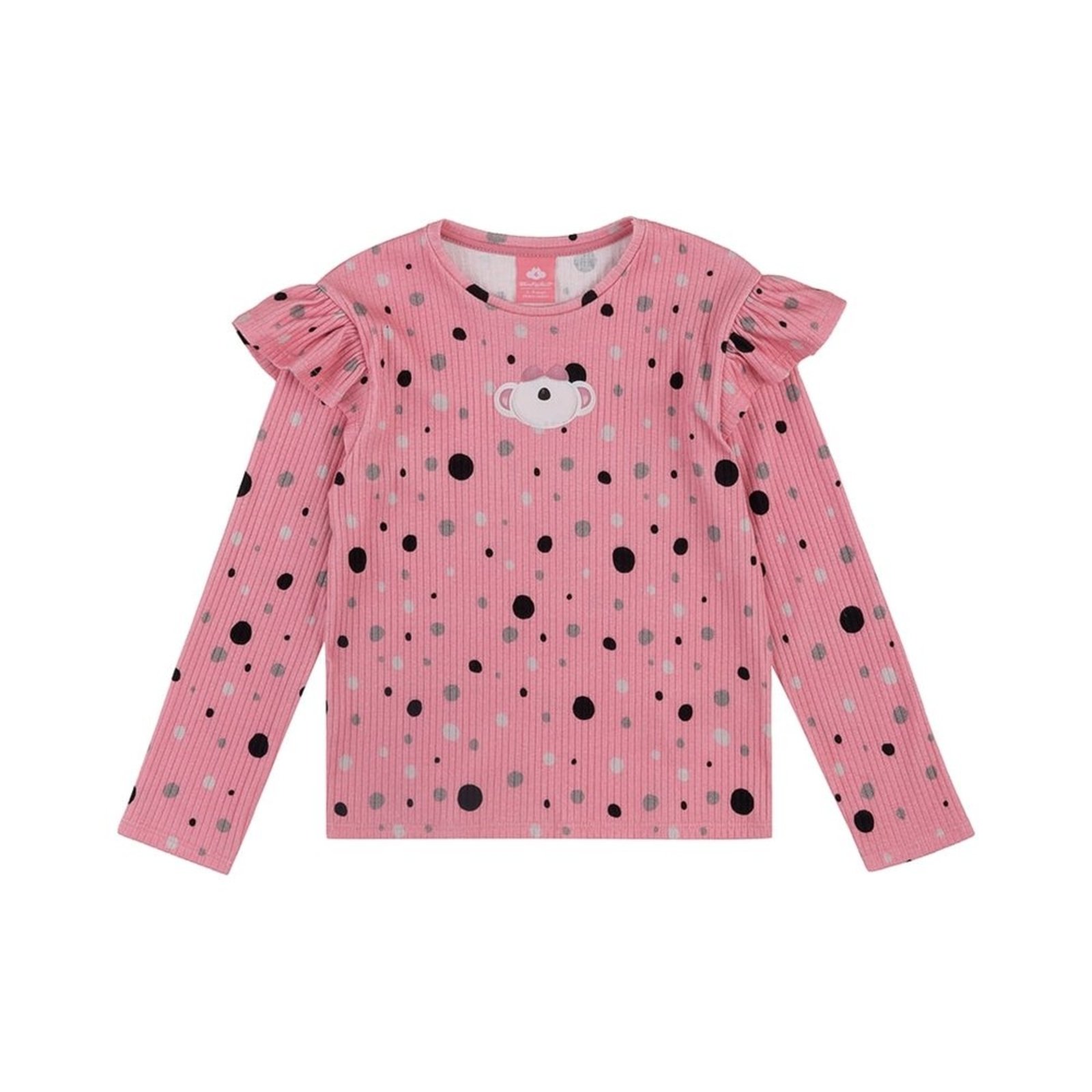 Infantil - Blusa Manga Longa Canelada Menina Lilica Ripilica