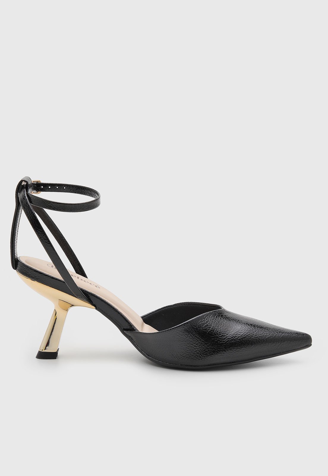 Vista 3 Scarpin Feminino cê Ponta Fina BEBECÊ preto BEBECÊ preto