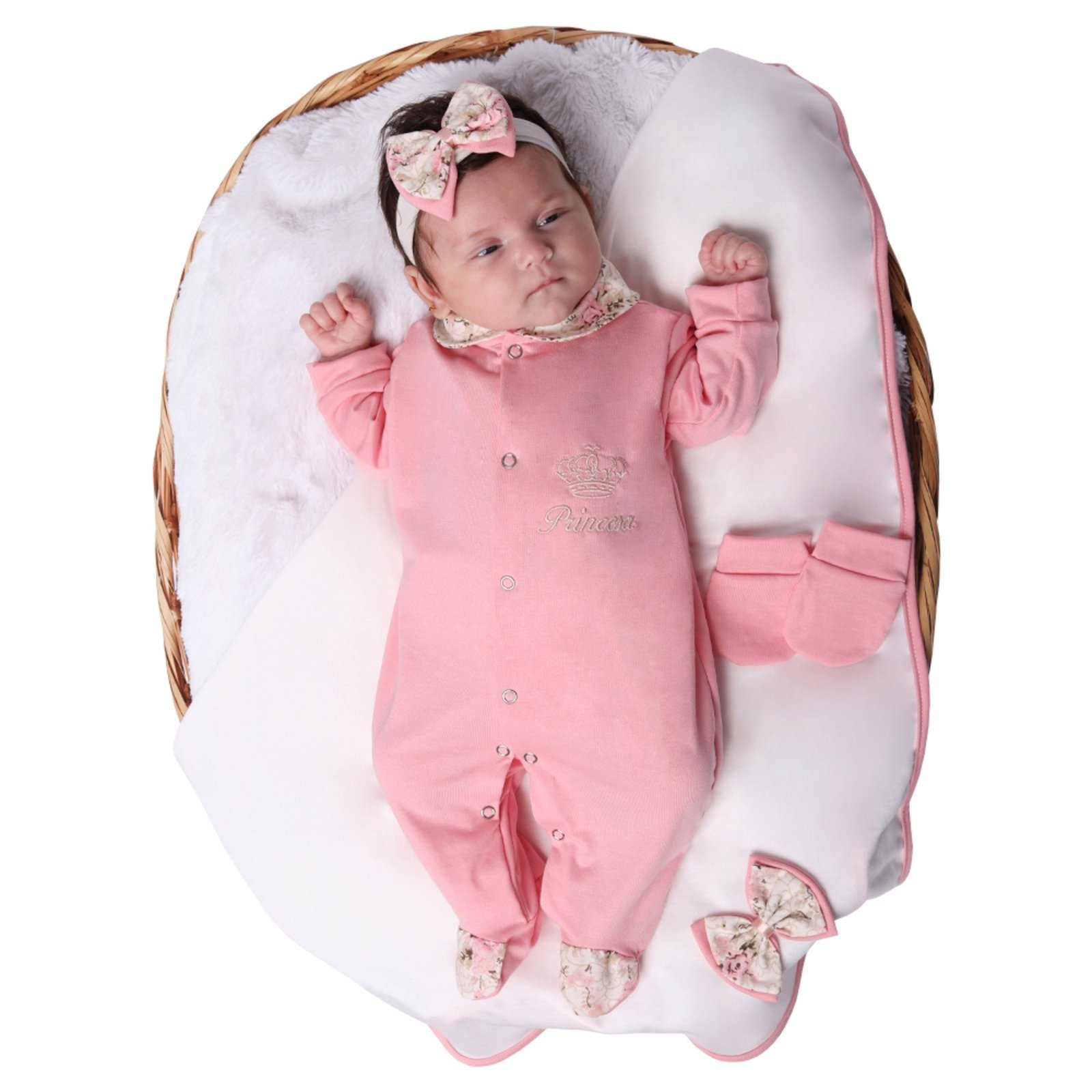 Infantil – Saída de Maternidade Sônia Enxovais Menina Princesa Rosê