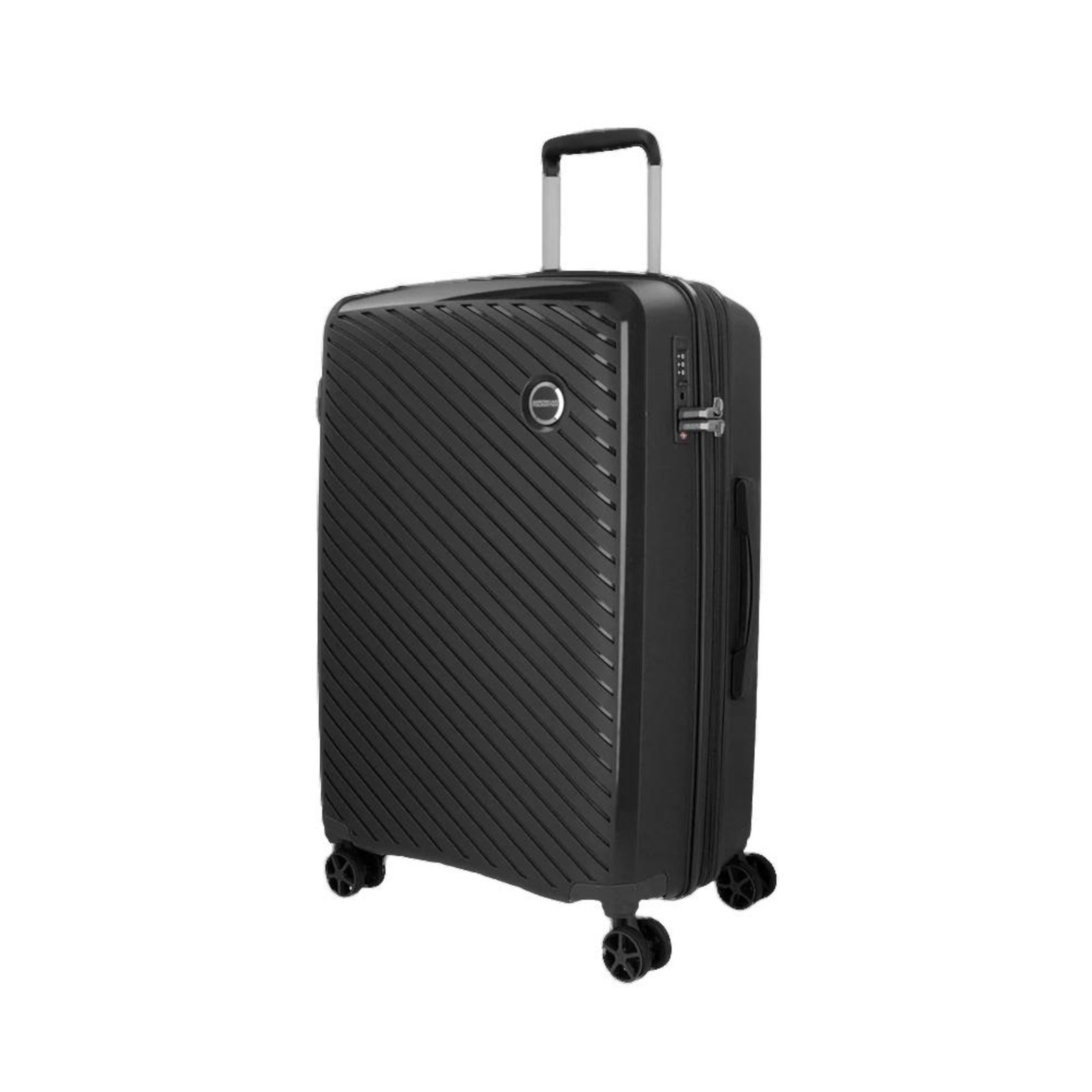 Vista 3 Mala de Viagem American Tourister Zanzibar Média Preto incolor American Tourister incolor