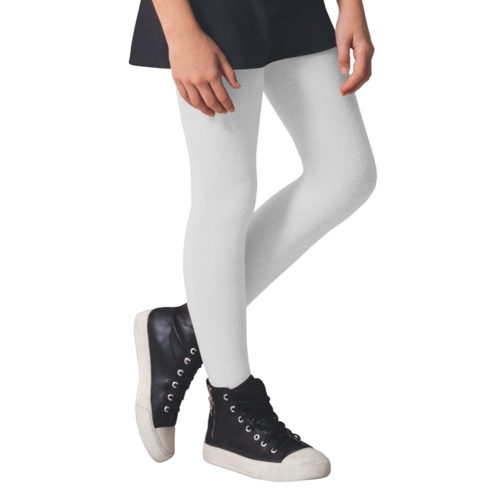 Meia Calça Selene De Algodão Fio 80 Original Branco