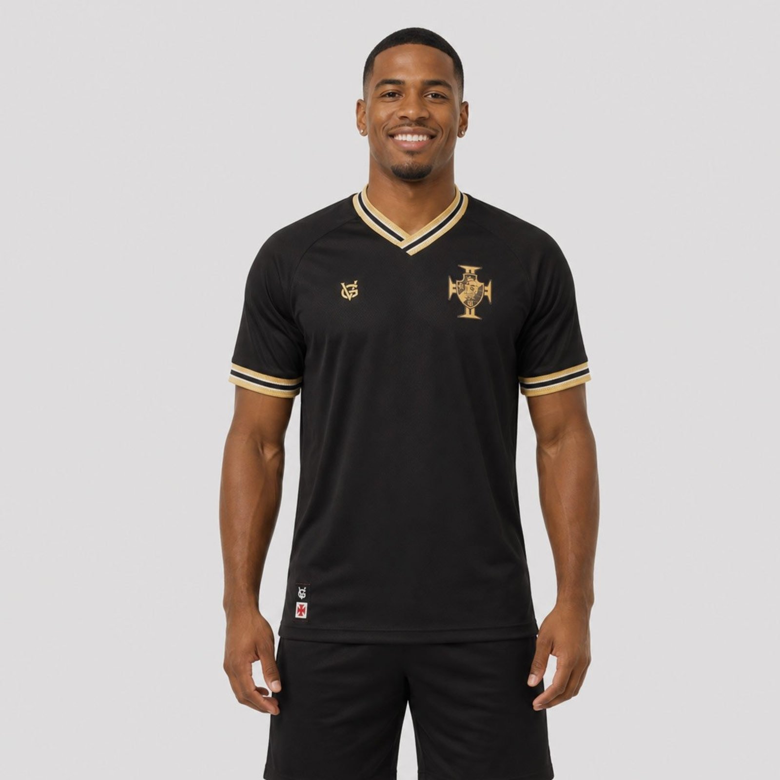 Camisa Vasco Golden CRVG Preta e Dourada