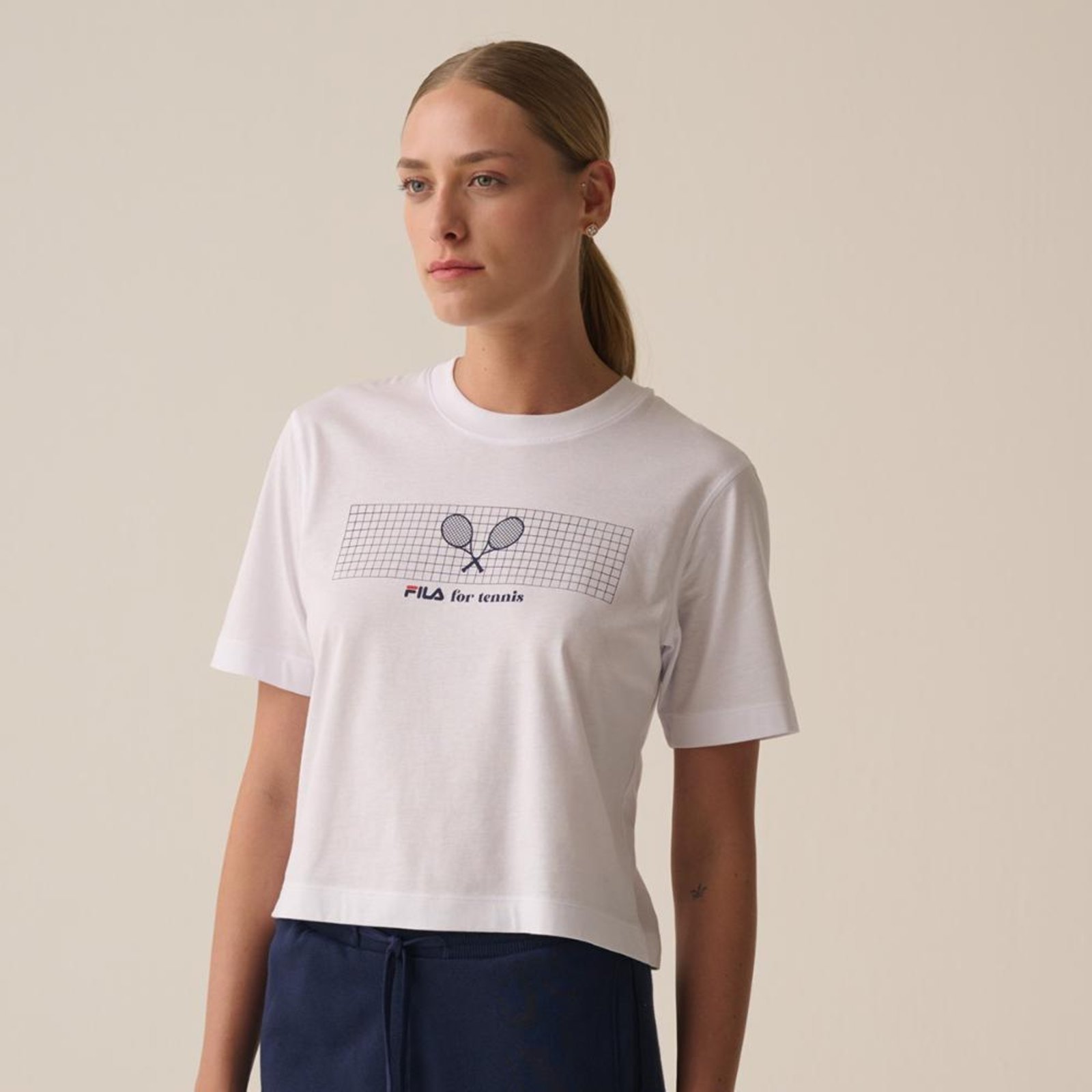 Vista 2 Camiseta Fila Comfort For Tennis Feminina incolor Fila incolor
