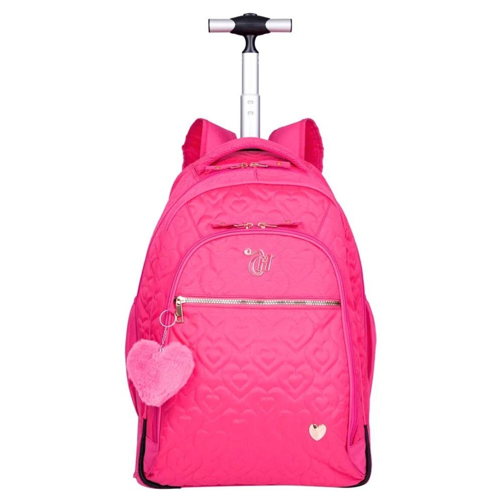 Vista 2 Infantil - Mochila Sestini Capricho com Carrinho Crush Rosa incolor rosa Sestini incolor rosa