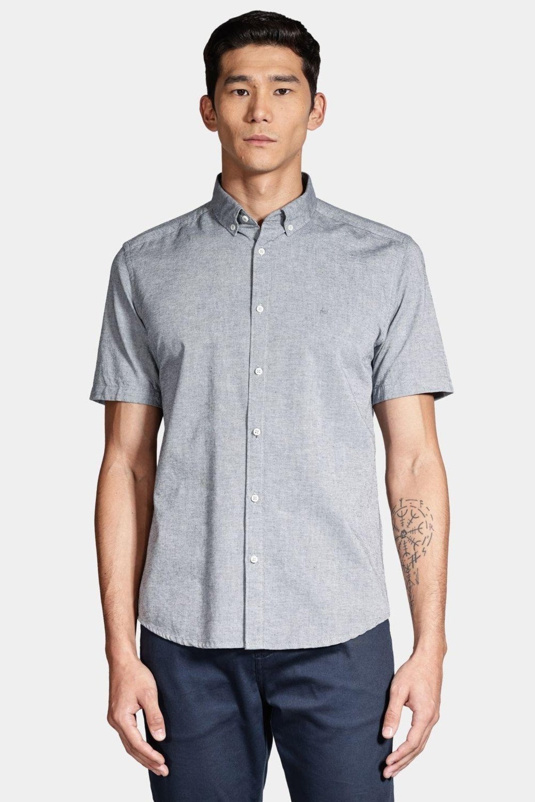 Vista 2 Camisa Aramis Manga Curta Slim Marinho azul marinho azul marinho