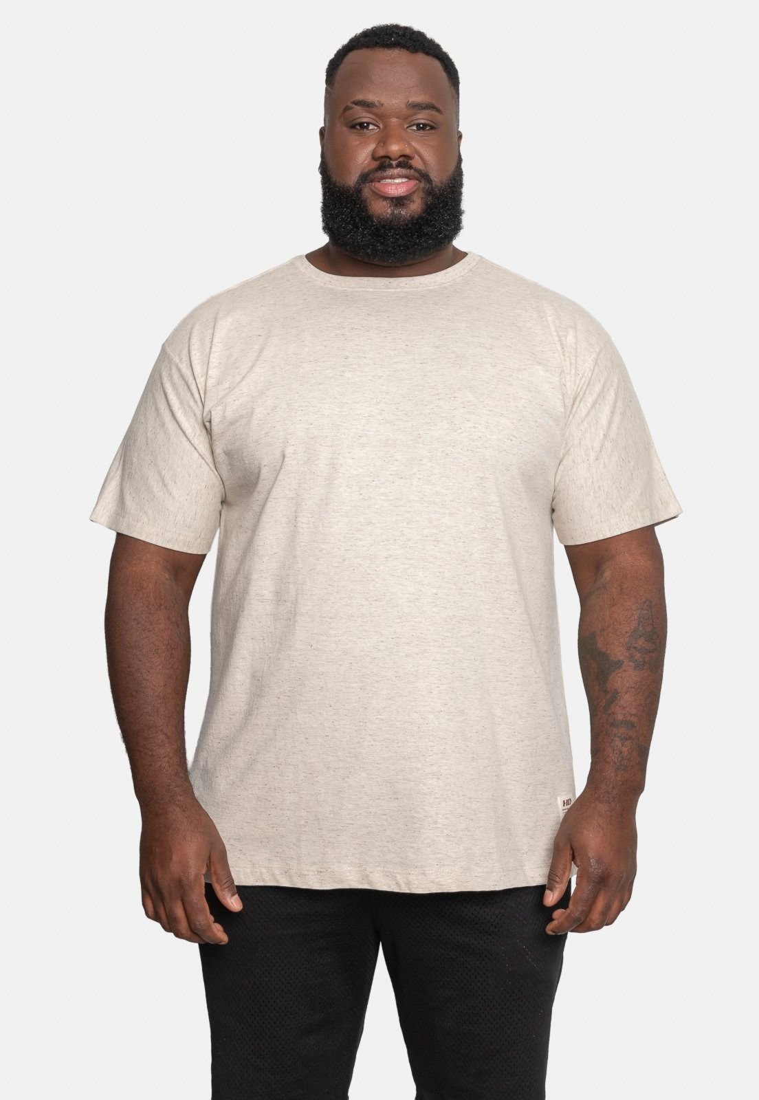 Camiseta HD Estampada Plus Size Natural