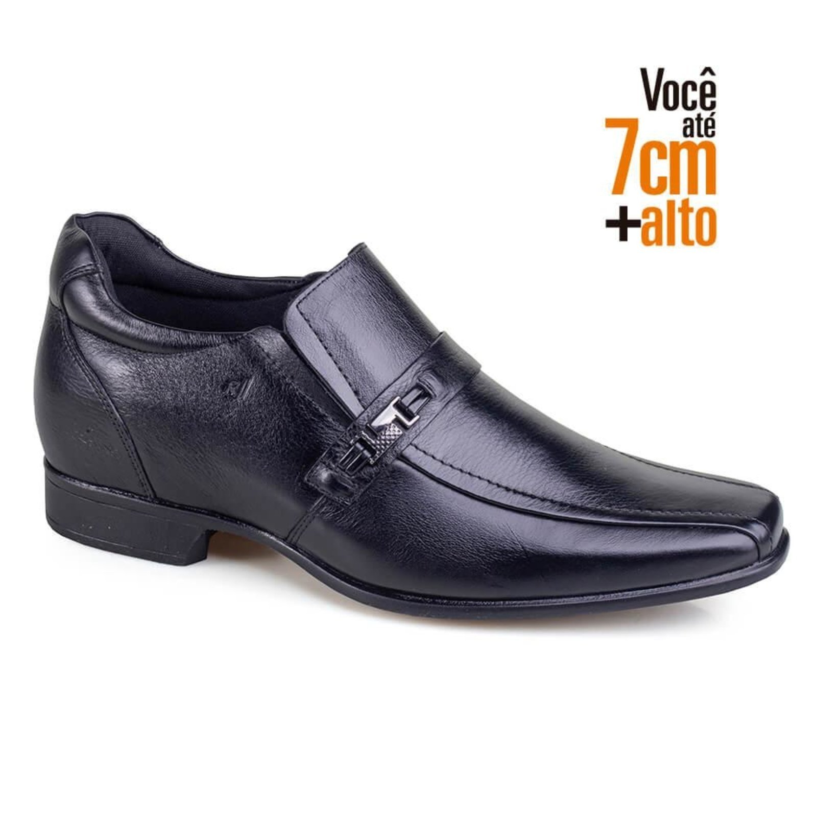 Sapato Social Rafarillo Couro Executive Você + Alto Preto
