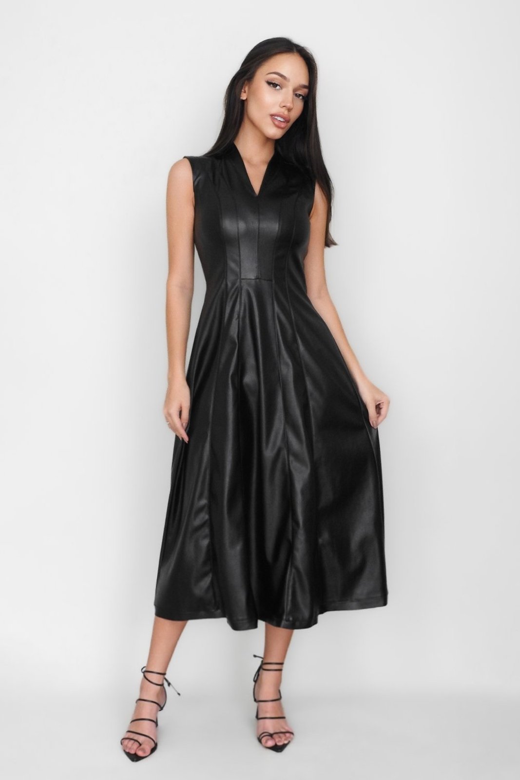 Vestido Luxemburgo Poliuretano Conigli Preto
