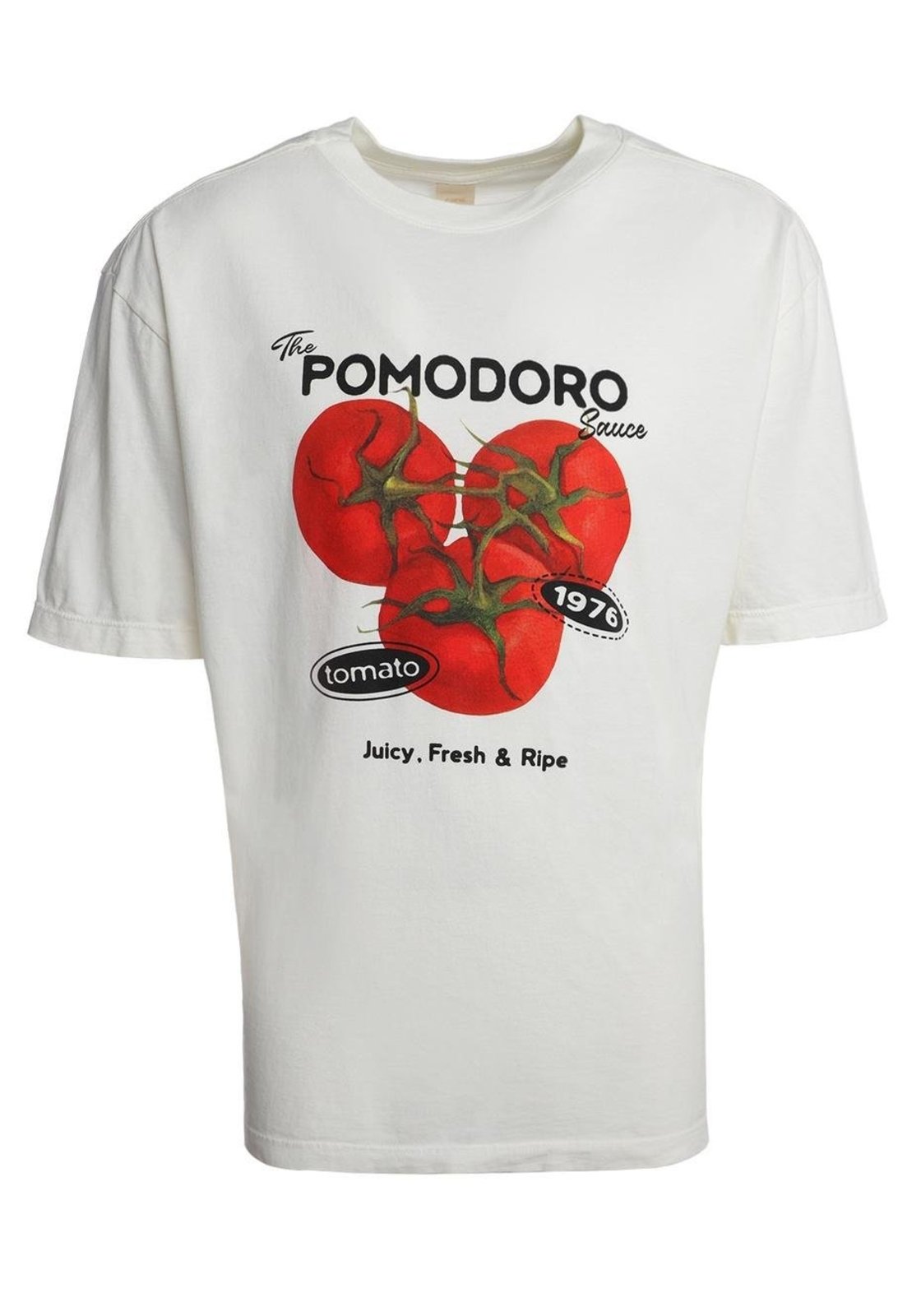 Camiseta em algodão over estampada