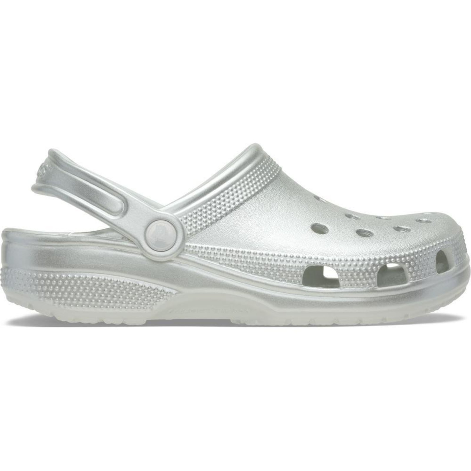 Sandália Crocs Classic Tinted Metallic Clog Moonlight Bege
