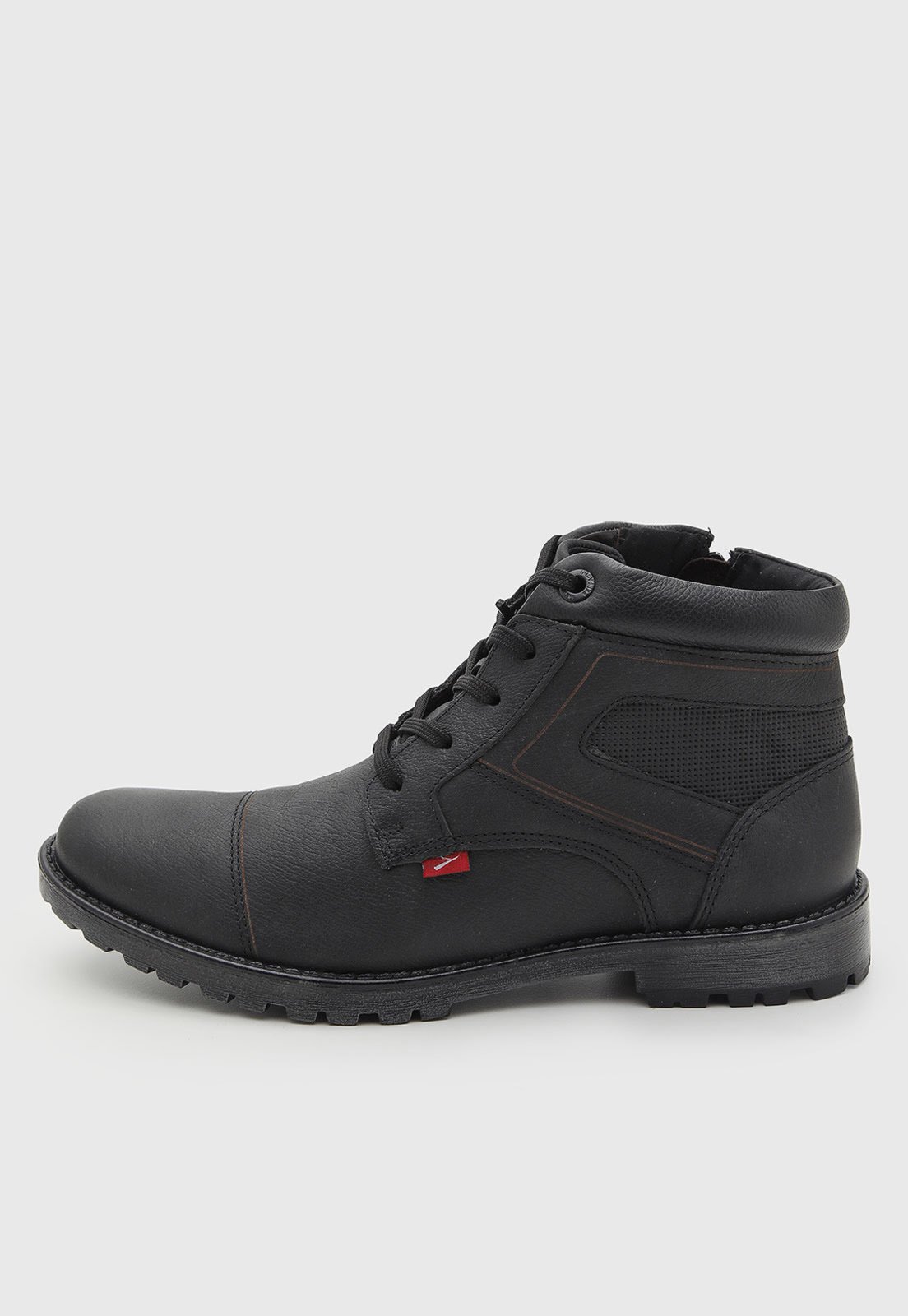 Bota Masculina Ferracini Couro Cano Médio Preta