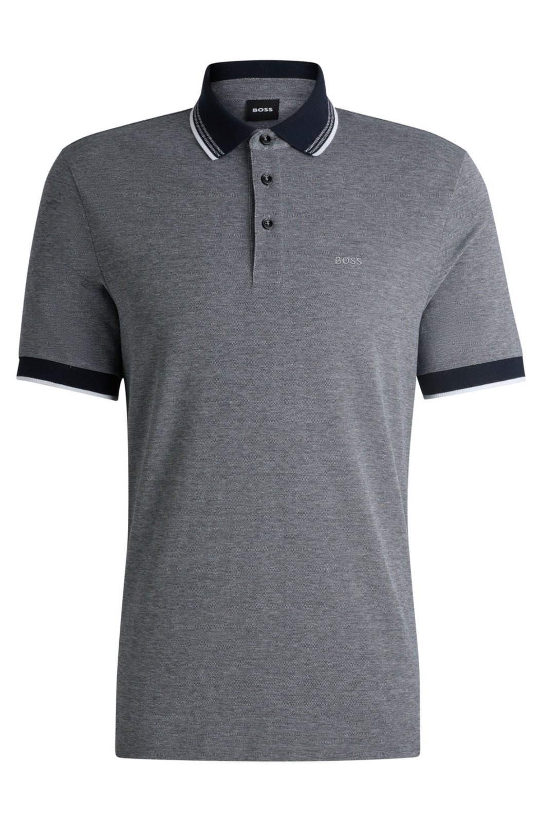 Polo De Algodão Piqué Oxford Com Detalhe De Logo