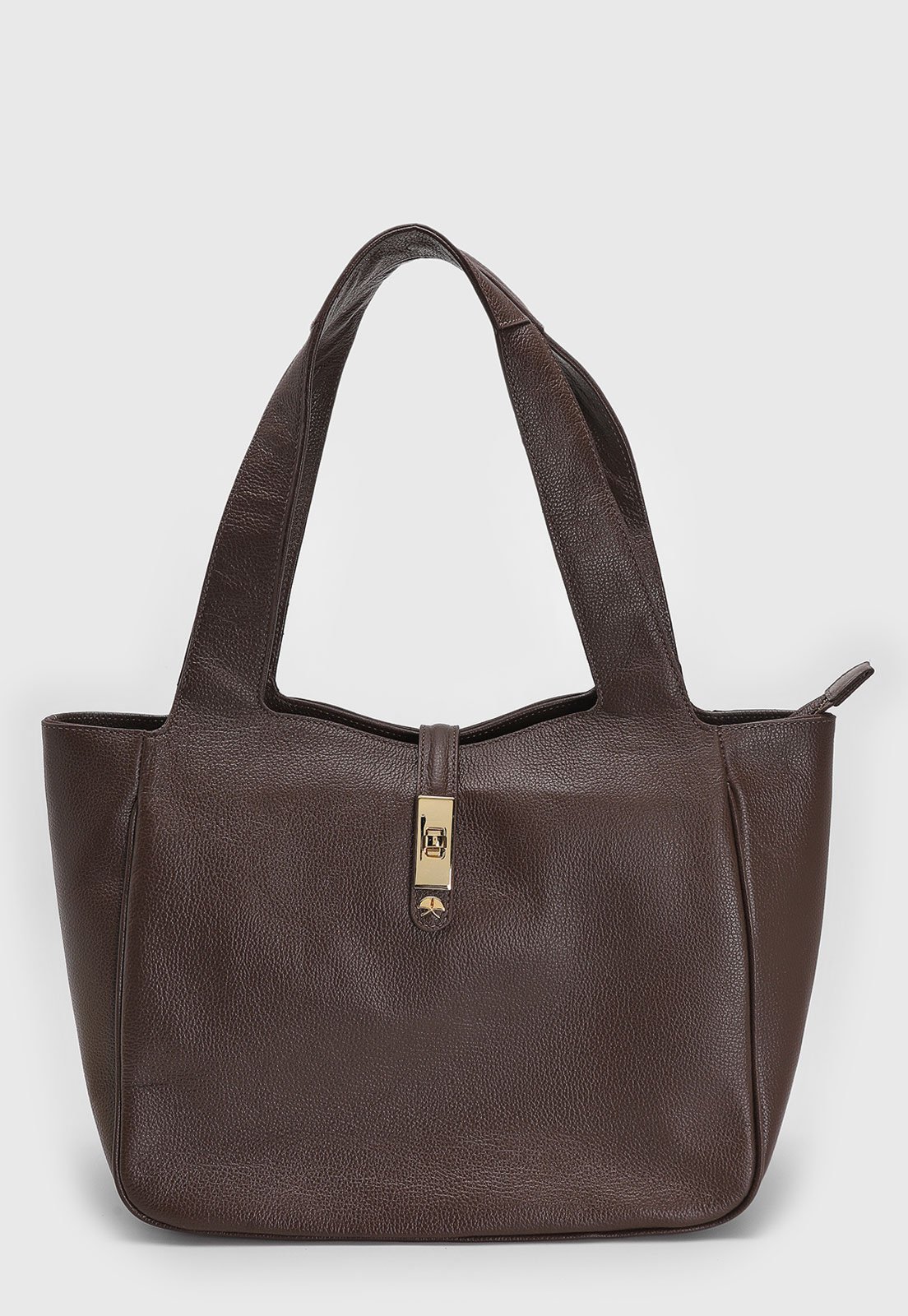 Bolsa Luiza Barcelos Tiracolo Lisa Marrom