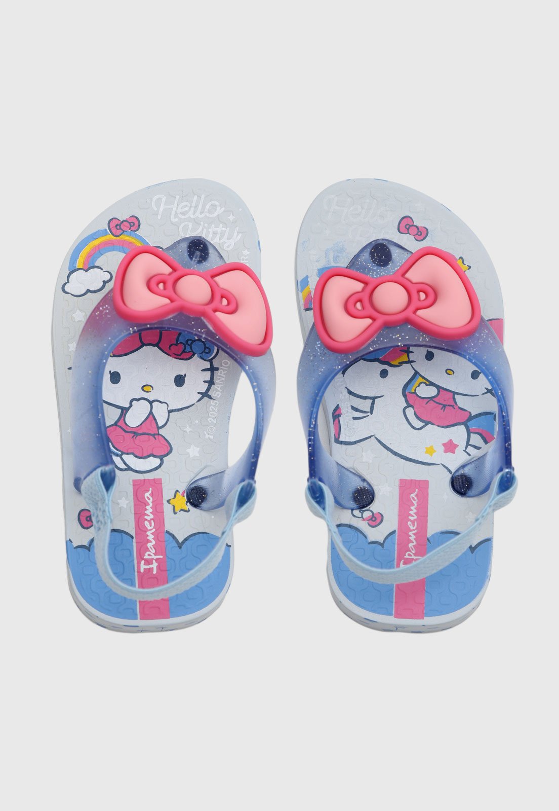 Vista 2 Infantil - Chinelo Ipanema Hello Kitty azul Ipanema azul