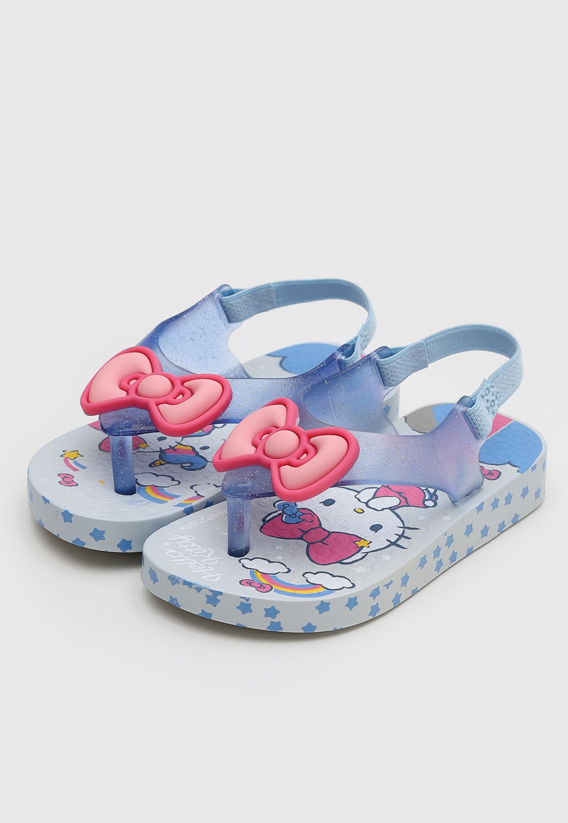 Vista 3 Infantil - Chinelo Ipanema Hello Kitty azul Ipanema azul