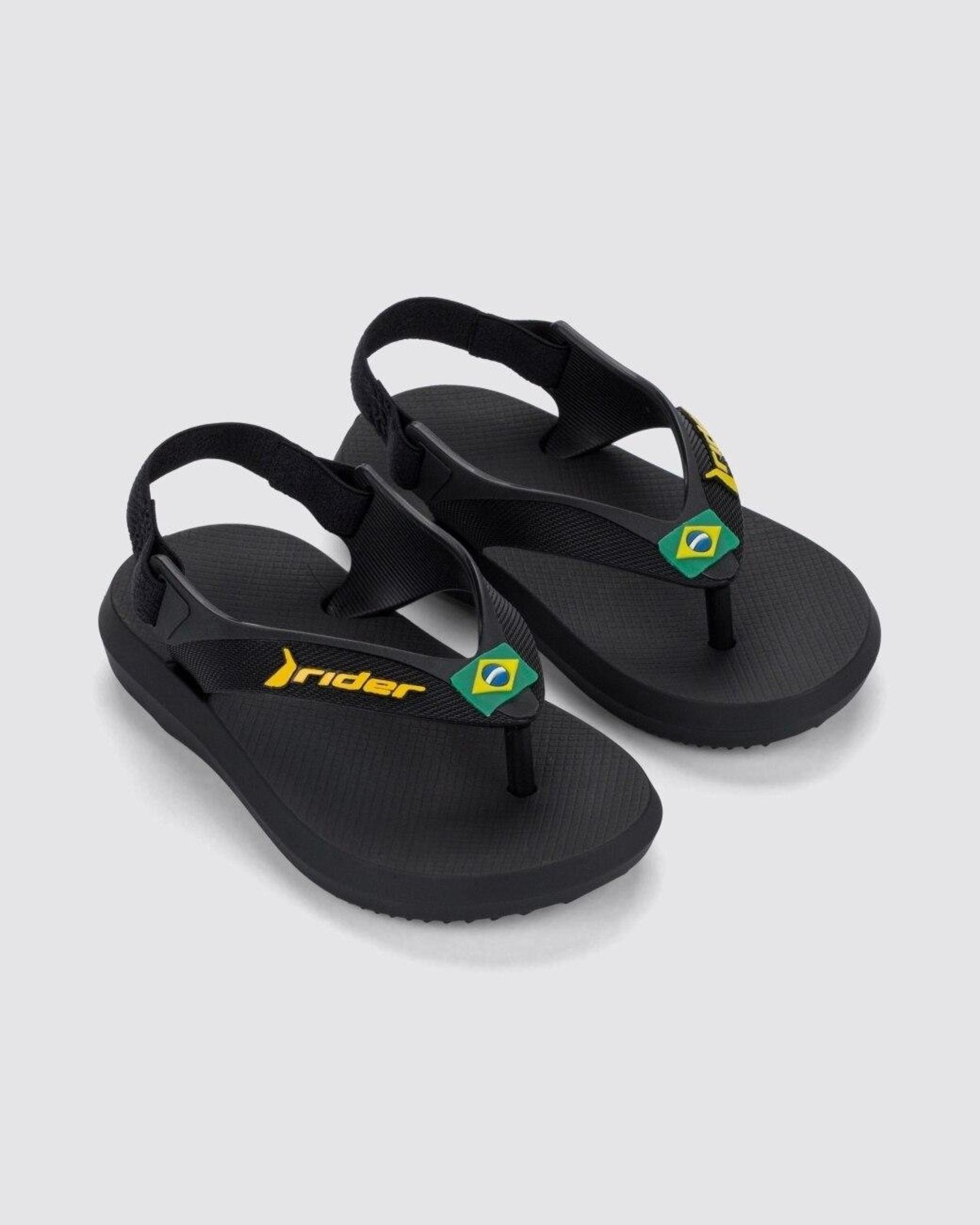 Infantil - Chinelo Rider R1 Brasil Preto