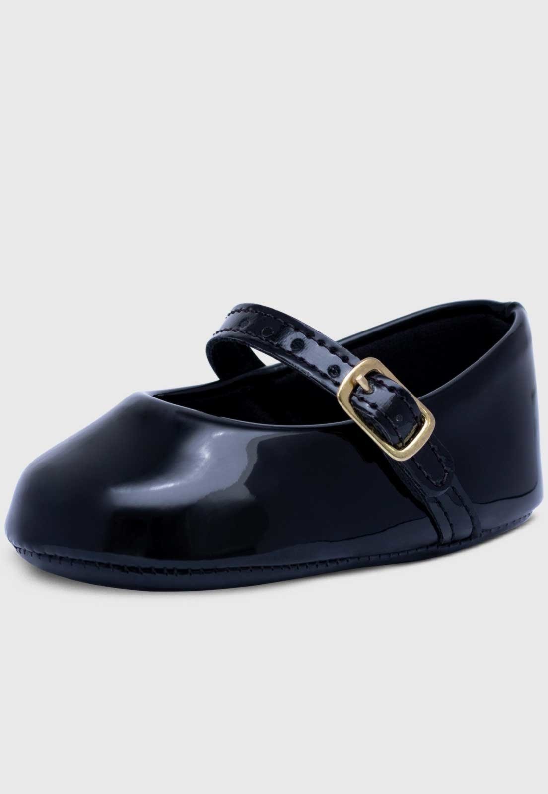 Infantil - Sapatilha Pópidi Boneca Menina Preto