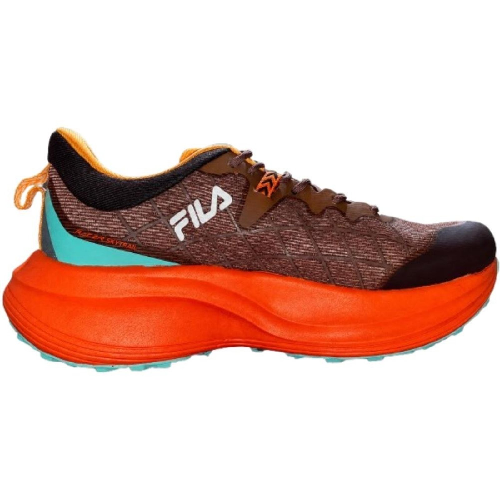 Tenis Fila Racer Skytrail Masculino-marrom Laranja Verde