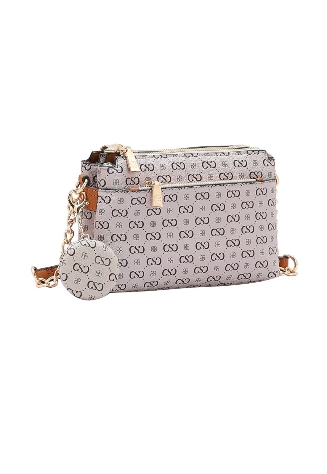 Bolsa Feminina Chenson Monograma Elegance 3485408 Bege
