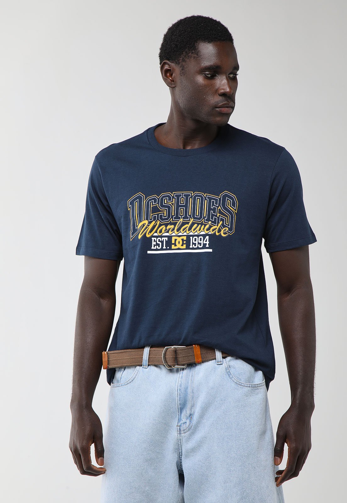 Camiseta Masculina DC Shoes Tailgate Azul Marinho