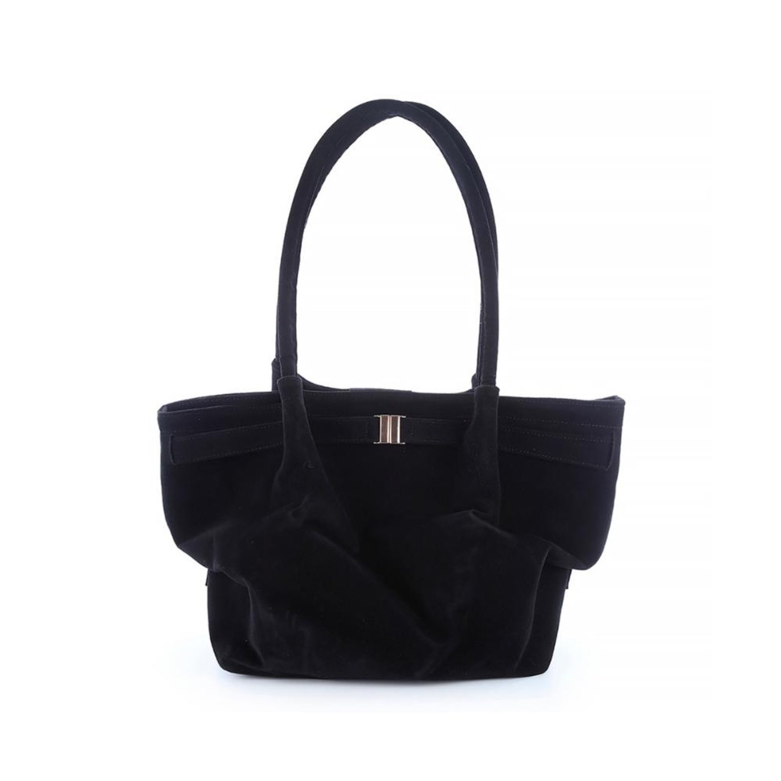 Bolsa Média 2 em 1 Nikky Camurça Preto Preto
