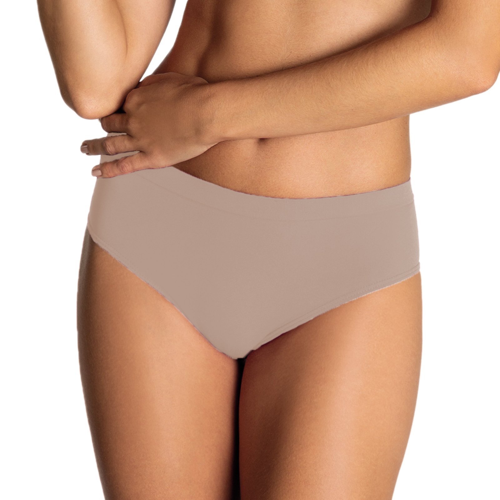 Vista 2 Calcinha Loba Caleçon Sem Costura 40900 Natural Peach Lupo bege natural Lupo bege natural