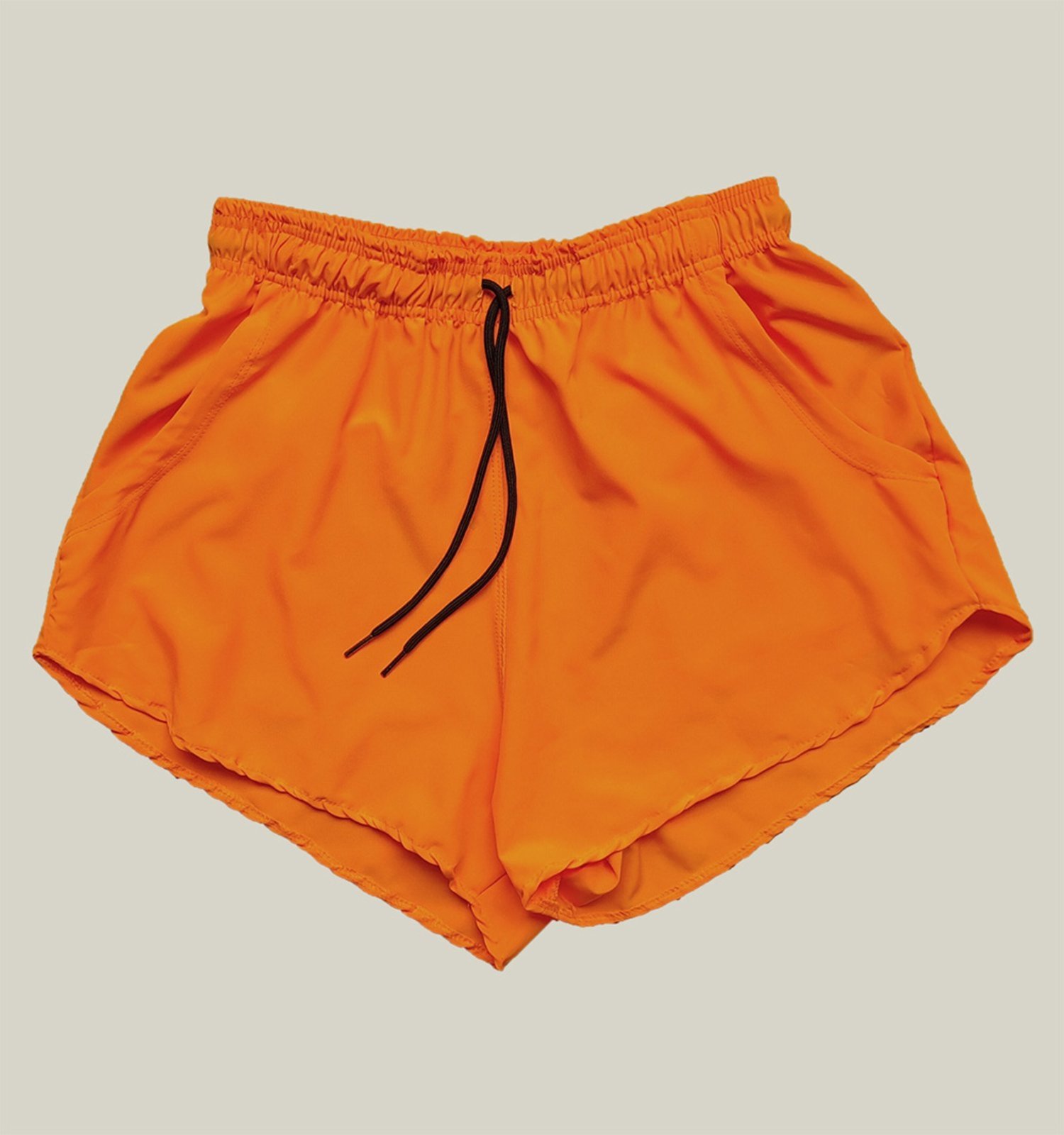 Shorts Praia Feminino Elastano Premium WSS Basic Laranja