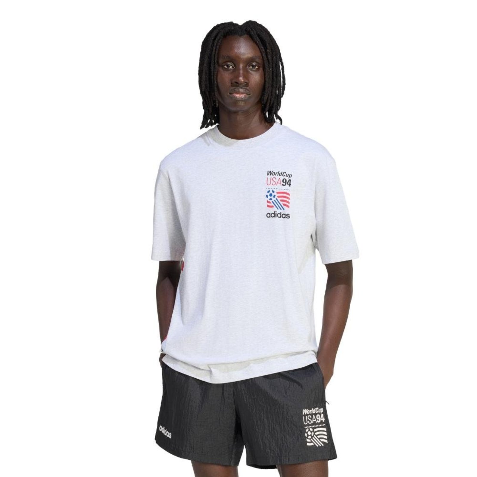 Camiseta Estampada adidas Performance Cinza