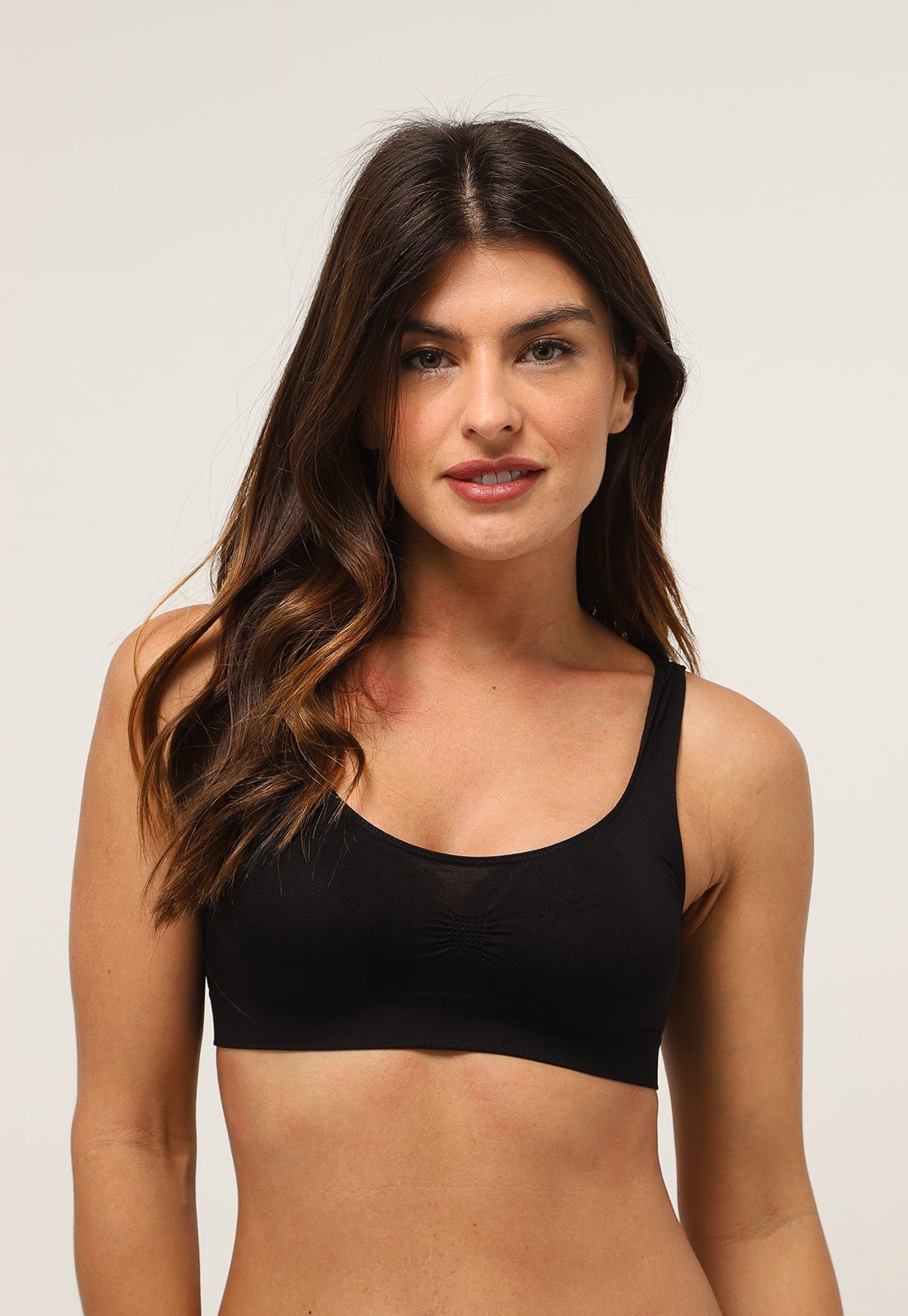 Top Trifil Média Sustentação Preto