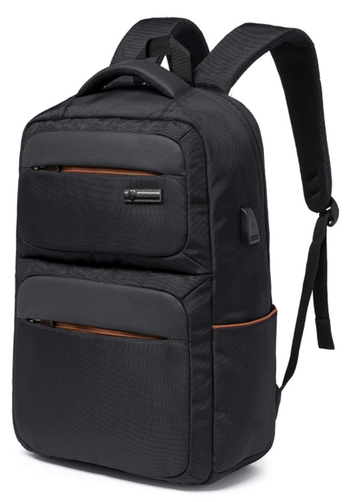 Mochila Swissport Executiva Trabalho USB Moderna Notebook Reforçada Preto
