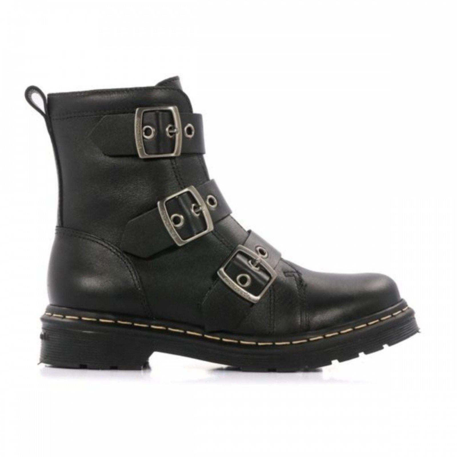 Bota Cravo & Canela 2273CC Janis Coturno Fivelas Feminino Cravo & Canela Preto