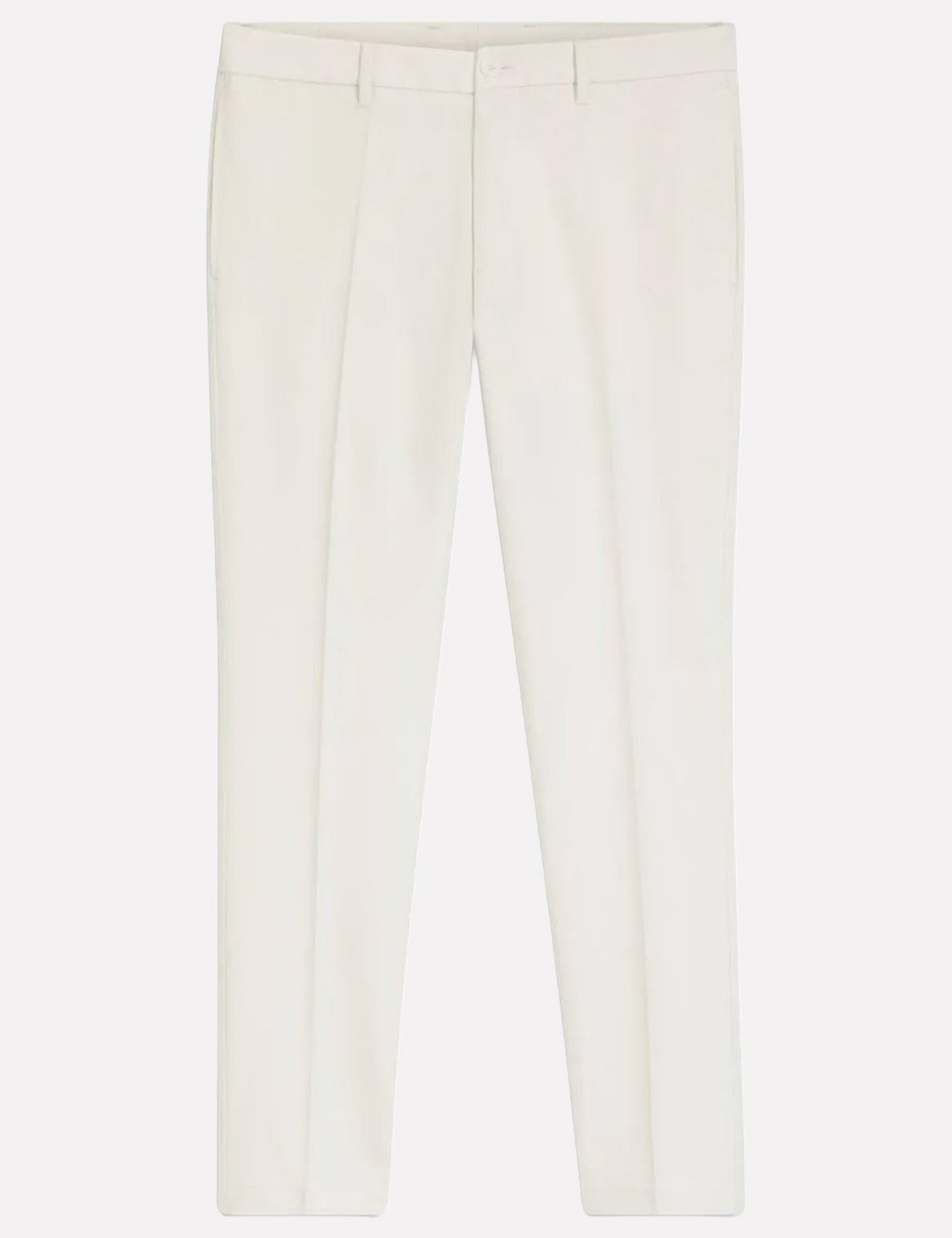 Calça Hugo Boss x Aston Martin Masculina Sarja Slim Fit H-Kaiton1_AM Creme