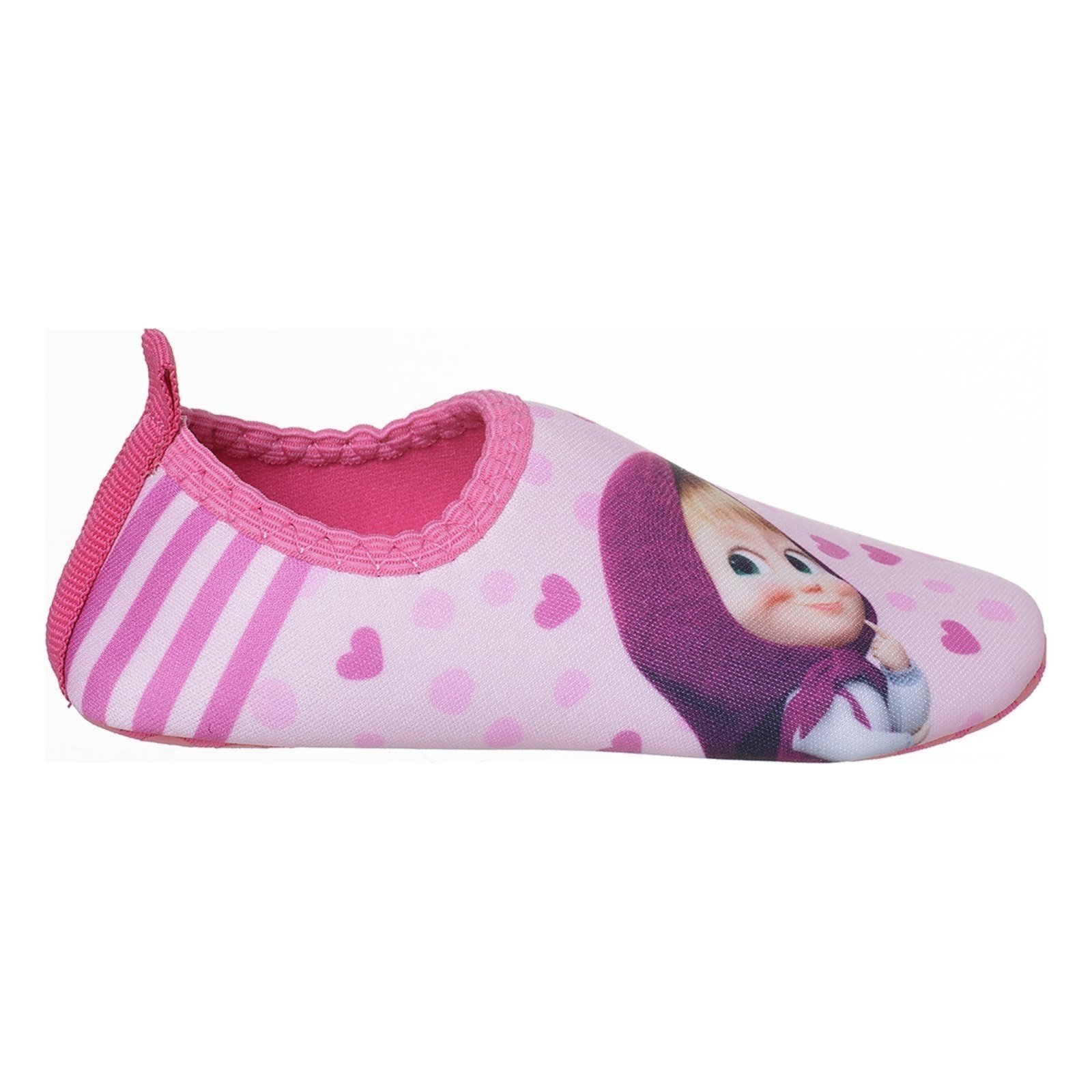 Vista 3 Infantil - Meia Sapatilha Menina Neném Footz Personagem Masha Antiderrapante Macia e Leve Rosa pink rosa Footz pink rosa